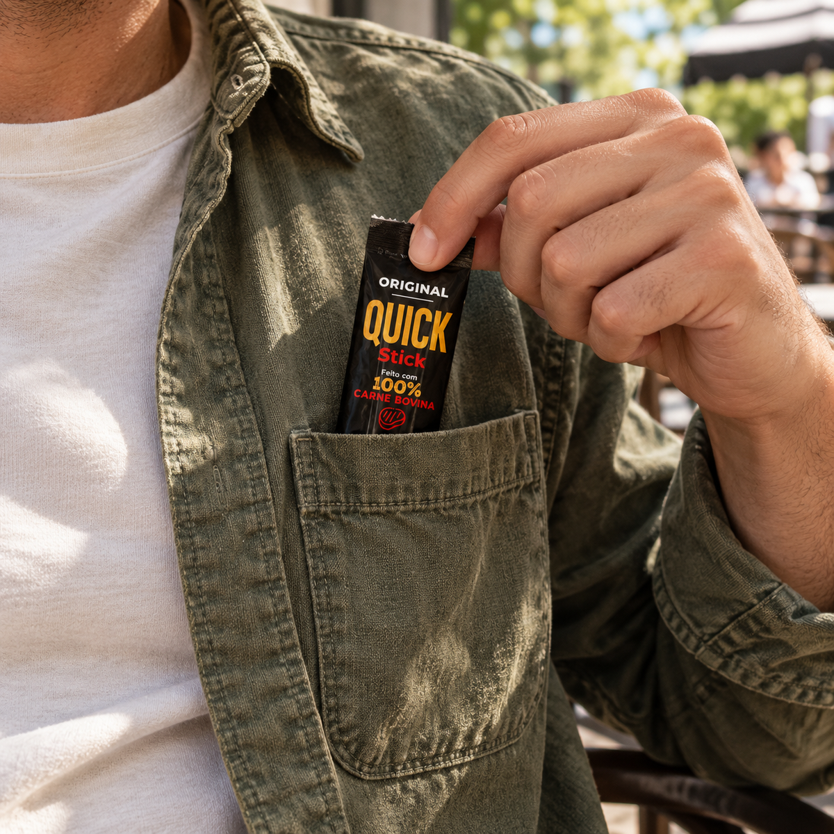 Quick Stick Original saindo do bolso